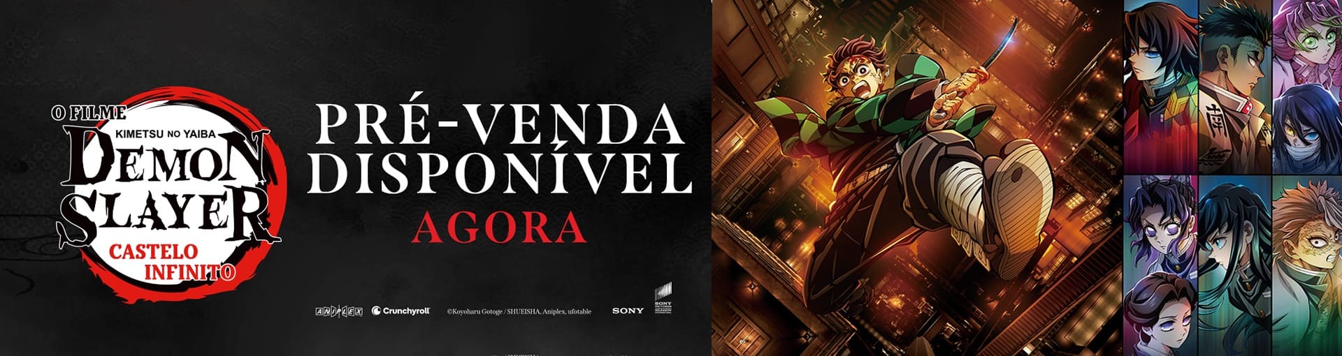 Banner carrossel Demon Slayer: Kimetsu no Yaiba - Castelo Infinito