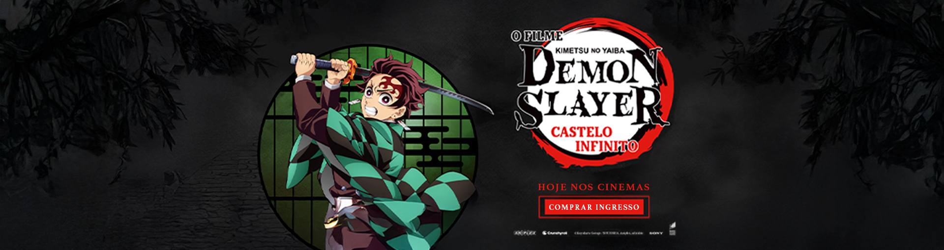 Banner carrossel Demon Slayer: Kimetsu no Yaiba - Castelo Infinito