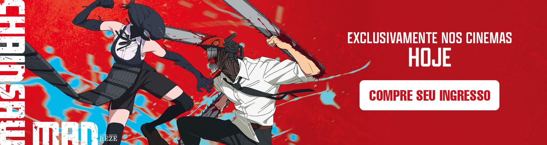 Banner carrossel Chainsaw Man - O Arco da Reze