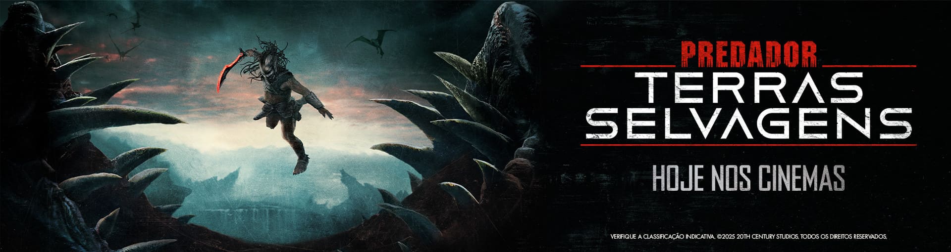 Banner carrossel Predador: Terras Selvagens