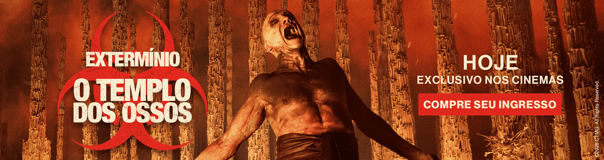 Banner carrossel ExtermÃ­nio: O Templo dos Ossos
