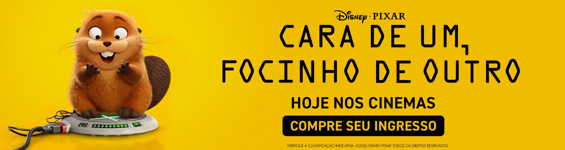 Banner carrossel Cara de um, Focinho de Outro