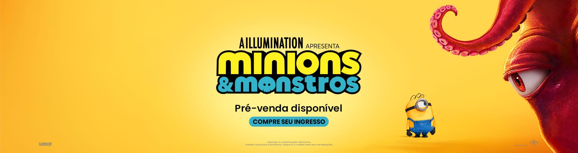 Banner carrossel Minions & Monstros