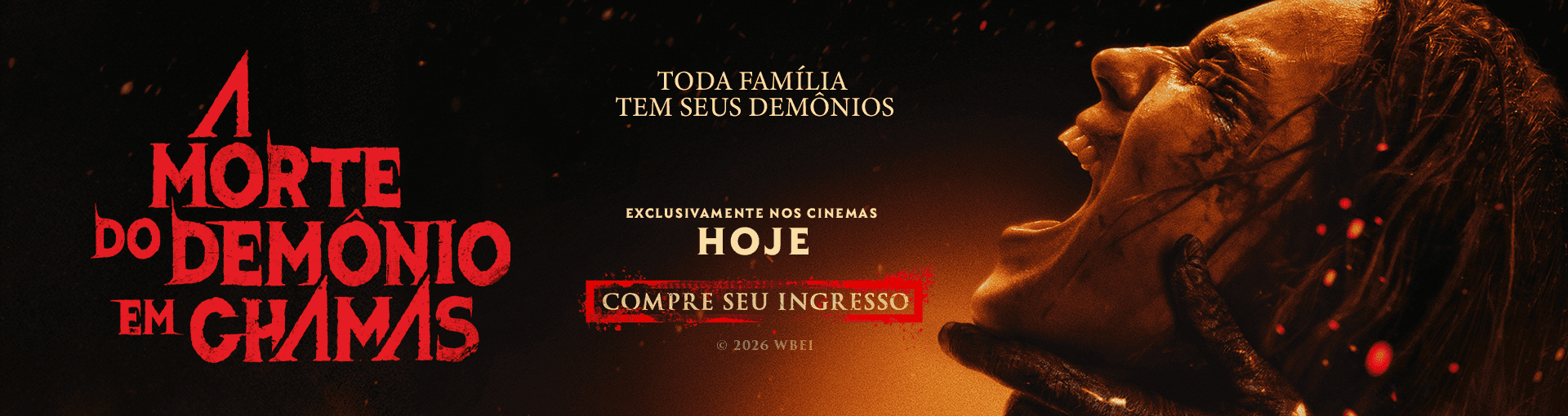 Banner carrossel A Morte do Demônio: Em Chamas