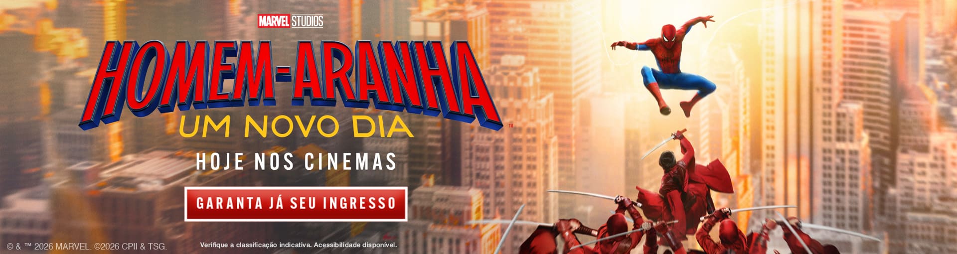 Banner carrossel Homem-Aranha: Um Novo Dia